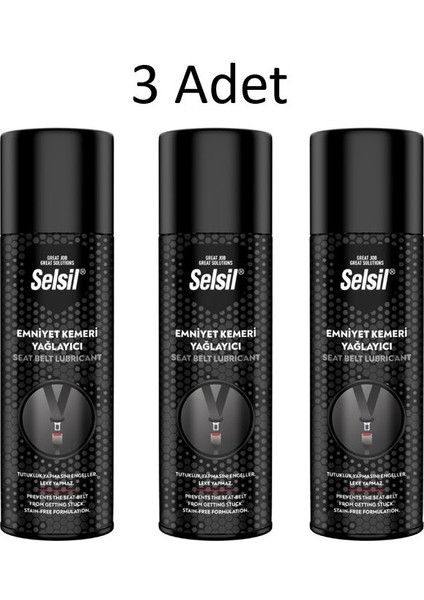Emniyet Kemeri Yağlayıcı 3 Adet