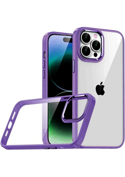 Nrzsnt Newface Apple Iphone 15 Pro Max Razer Lensli Silikon - Mor