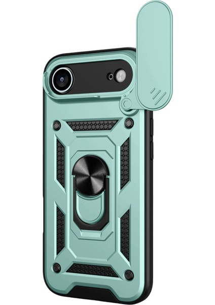 Nrzsnt Newface Apple Iphone 17 Air Pars Lens Yüzüklü Silikon - Yeşil fiyatları