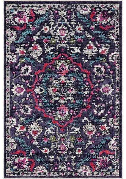 Yeni Desen Yıkanabilir Kaymaz Tabanlı Bohem Tarz Dijital Baskı Salon Halısı, Yumuşak Dokulu Lüks Halı Modeli ve 40 x 60 Mor Renk Dikdörtgen Halı fırsatları