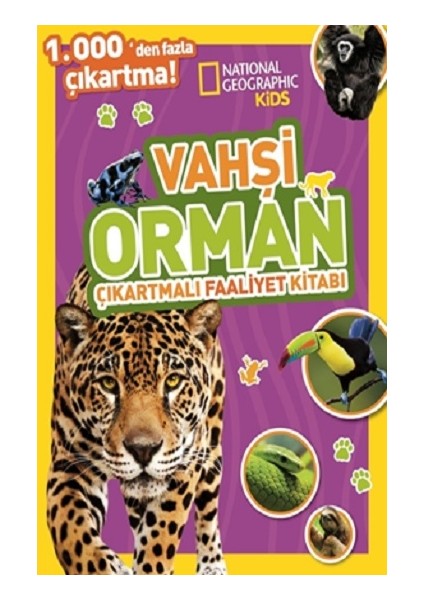 National Geographic Kids Vahşi Orman Çıkartmalı Faaliyet Kitabı