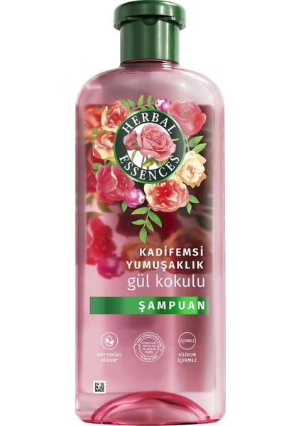 Kadifemsi Yumuşak Gül Kokusu Şampuan 350 ml 3 Adet