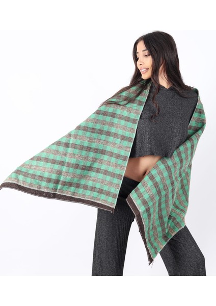 Şık Kullanım Pamuk Polyester Şal-Yeşil modelleri
