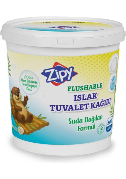 500 Adet'li %100 Selüloz Ve Tuvalete Atılabilen Suda Çözünen Islak Tuvalet Kağıdı