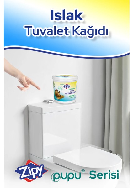 500 Adet'li %100 Selüloz Ve Tuvalete Atılabilen Suda Çözünen Islak Tuvalet Kağıdı modelleri