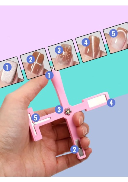 5 Etkili Cat Eye Oje Mıknatısı Seti - Profesyonel Kedi Gözü Manyetik Jel Oje Tasarım Aracı 722289 indirimleri