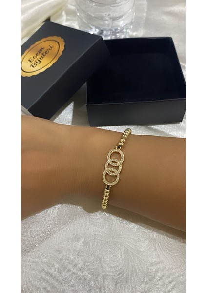 Çelik Zirkon Taş Bileklik modelleri