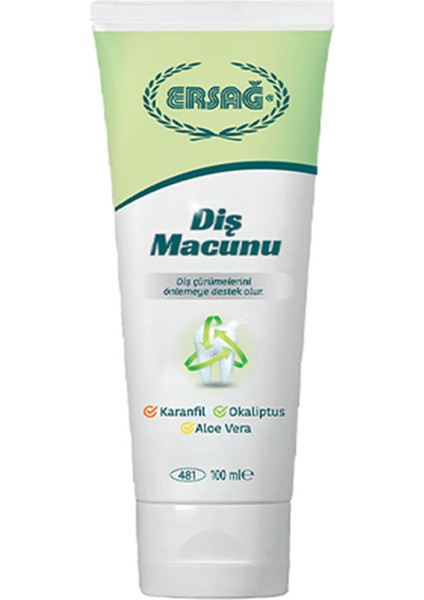 Diş Macunu (Karanfil - Okaliptüs - Aloe Vera) 100 ml