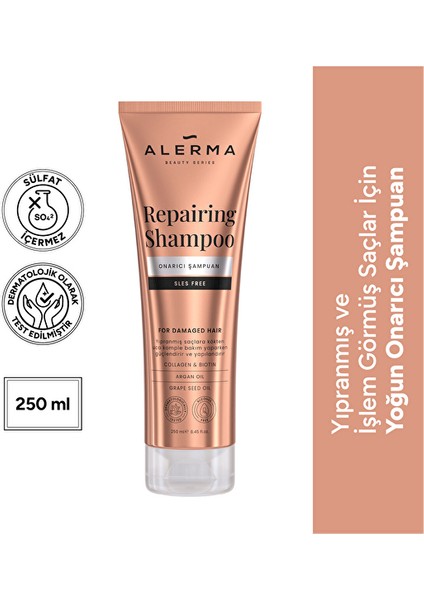 4 Adet Alerma Onarıcı Şampuan 250 ml