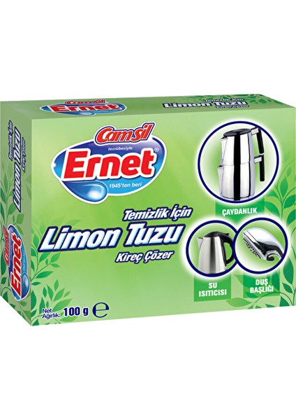 4 Adet Ernet Temizlik Için Limon Tuzu 100 G