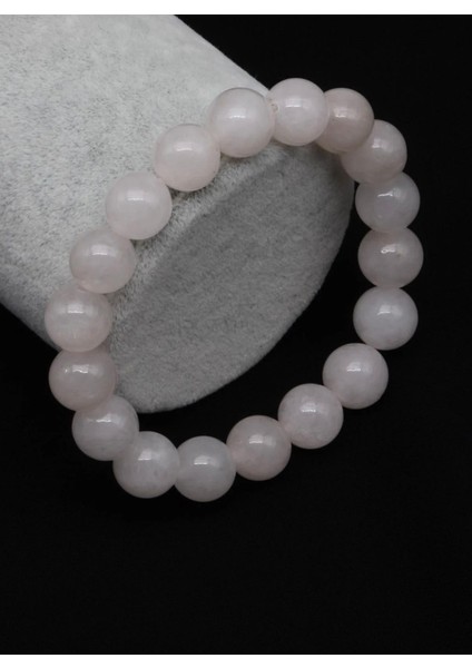 Pembe Kuvars Doğal Taş Bileklik 10 mm Yuvarlak Kesim fiyatları