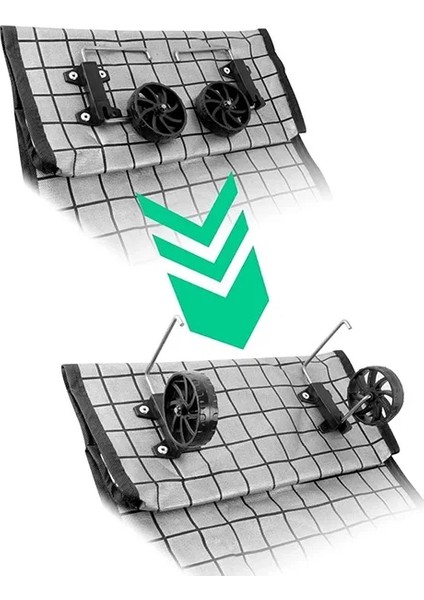 Pazar Arabası Katlanır Pazar Çantası Çok Amaçlı Çanta Tekerlekli Market Arabası