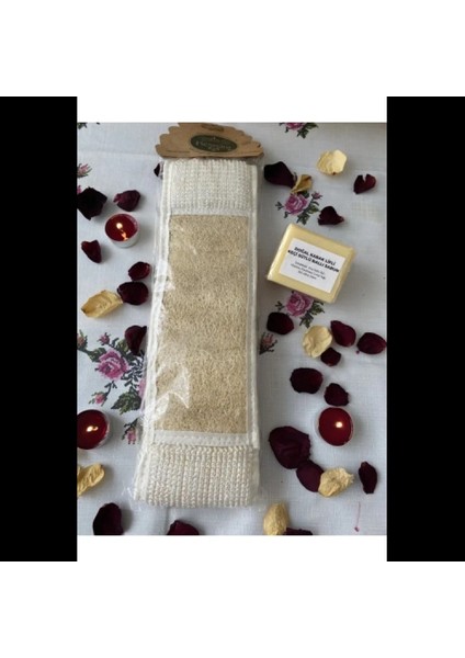 Uzun Sırt Kabak Lifi ve Keçi Sütlü Doğal Sabun Lifli