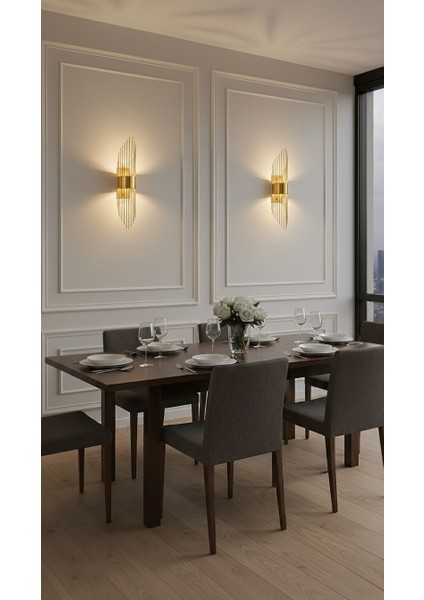 Gold Pilli Elektrikli Modern Lüks Duvar Aplik Sarkıt modelleri