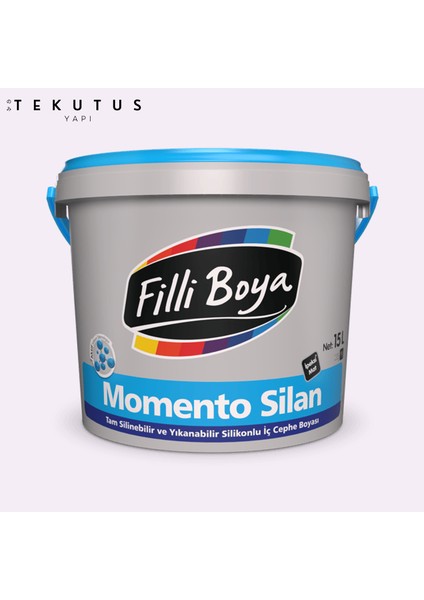 Momento Silan Silikonlu Iç Cephe Boyası 15 L Beyaz Menekşe