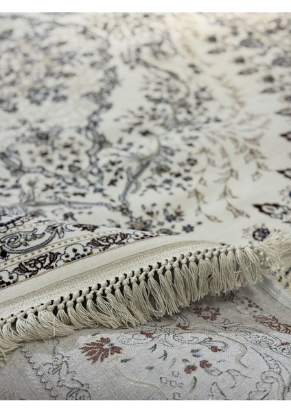 Historia 12359B Milyon Point Üst Kalite Krem Göbekli Klasik Iran Halısı Avangard Salon Halısı Modern