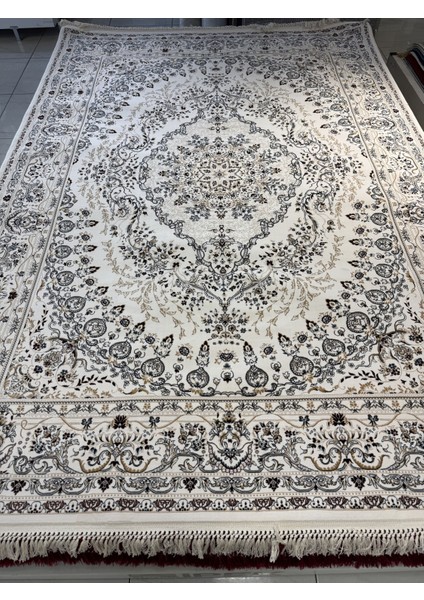 Historia 12359B Milyon Point Üst Kalite Krem Göbekli Klasik Iran Halısı Avangard Salon Halısı Modern