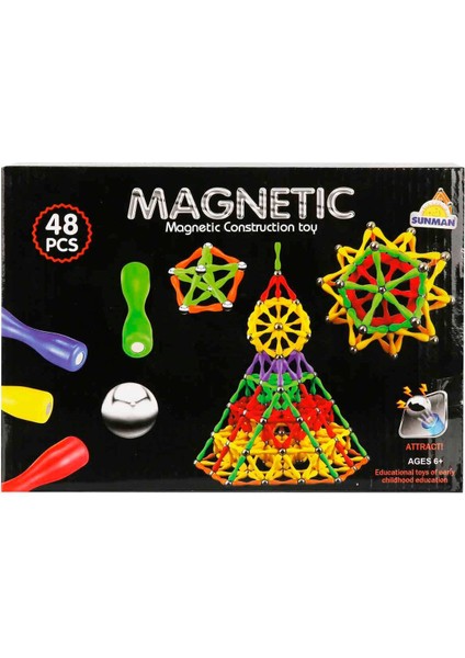 2 Adet Manyeti̇k Blok Renkli 48 Parça fiyatları