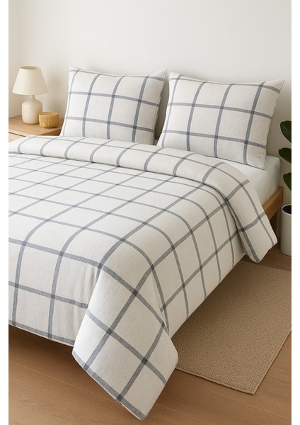 Shito Nevresim Takımı, Çift Kişilik Nevresim, Ekose, 220X200CM, Pamuklu, Kaliteli, Şık, Yerli Üretim