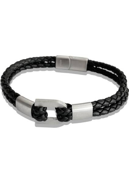ARS183 Erkek Deri Çelik Bileklik fiyatları