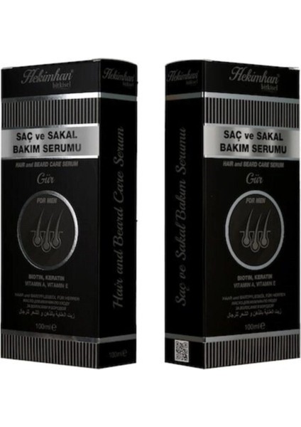 Saç ve Sakal Bakım Serumu 100 ml 2 Adet
