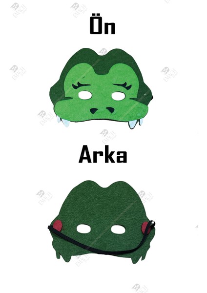 Timsah Maske Kaliteli Keçe Hayvan Figürlü Maske fiyatları