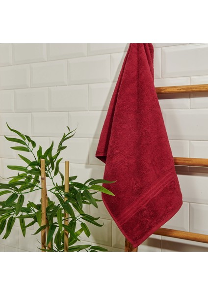 Organik Pamuk Yüz Havlusu - Bordo - 50X90 cm fiyatları