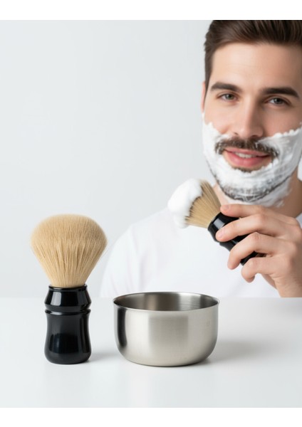 Klasik Tıraş Seti – Ahşap Saplı Fırça & 304 Paslanmaz Çelik Tıraş Tası 722292 fiyatları
