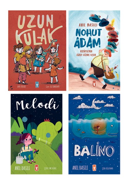 1. ve 2. Sınıf 4 Kitap Okuma Seti Uzun Kulak - Nohut Adam - Melodi - Balino