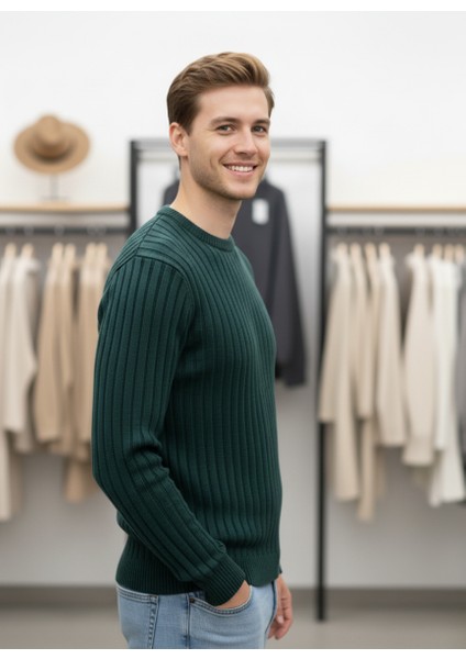 Nefti Standart Fit Bisiklet Yaka Triko Kazak fiyatları