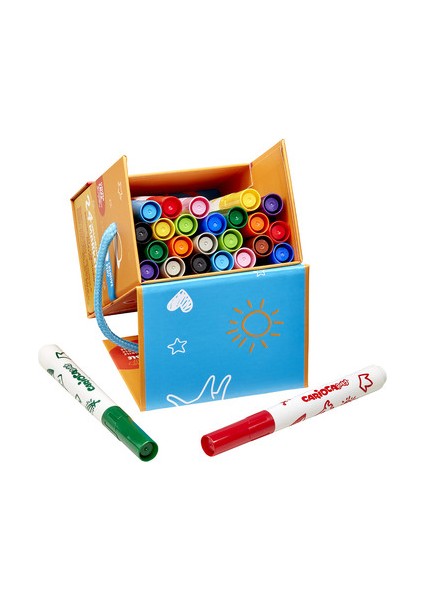 Jumbo Bebek Süper Yıkanabilir Keçeli Boya Kalemi 24’lü (Sert Kutu) modelleri