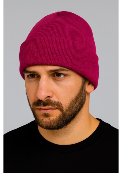 Unisex Triko Örgü Spor Katlamalı Bere Standart fiyatları