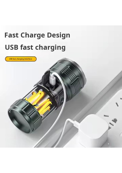 Şarj Edilebilir El Feneri - Wison - 1000 Lümen - 10 Watt indirimleri