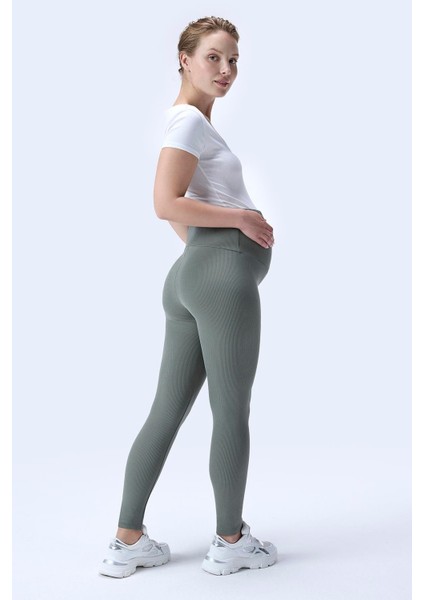 Imaj 371 Yeşil Renk Toparlayıcı ve Extra Esnek Etkili Yüksek Bel Hamile Tayt fırsatları