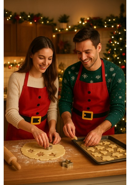 Noel Baba Yeni Yıl Önlük, Yılbaşı Mutfak Önlüğü