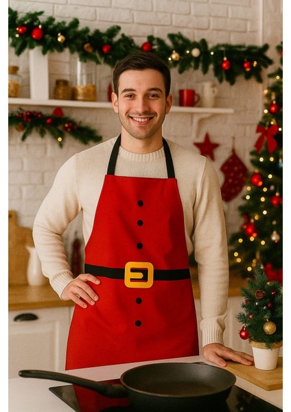 Noel Baba Yeni Yıl Önlük, Yılbaşı Mutfak Önlüğü modelleri