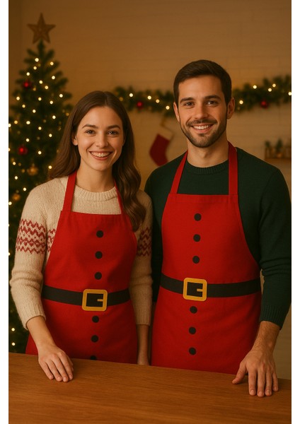 Noel Baba Yeni Yıl Önlük, Yılbaşı Mutfak Önlüğü indirimleri