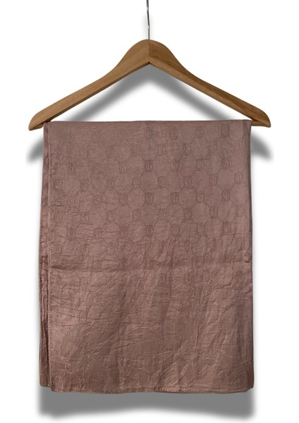 P Desenli Jakar Şal – Gül Kurusu, Mat Tok Duruş, Kaymaz Yüzey, Dört Mevsim Tesettür Şal