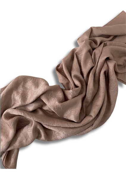 P Desenli Jakar Şal – Gül Kurusu, Mat Tok Duruş, Kaymaz Yüzey, Dört Mevsim Tesettür Şal fırsatları