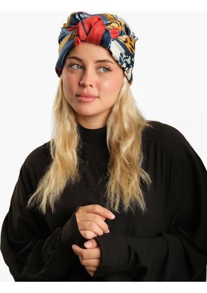 Beyaz Pratik Hazır Geçmeli Tesettür Bone Ipek Desenli 2410_42 fiyatları