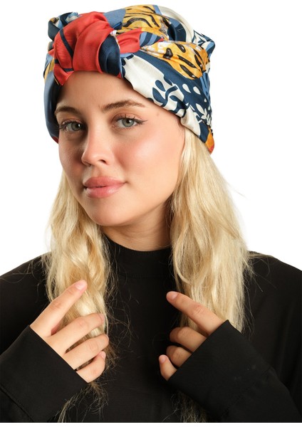 Beyaz Pratik Hazır Geçmeli Tesettür Bone Ipek Desenli 2410_42 fırsatları