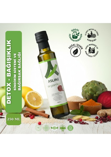 Organiksir 23 Bitki & Meyve Ekstraktlı Doğal Karışım Sirke – 250 ml fiyatları