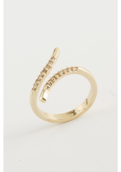 Oval Zirkon Taşlı Yüzük