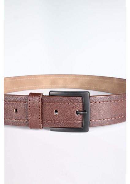 Erkek 4.5 cm Spor Kahverengi Kemer fırsatları