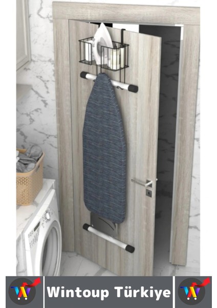Montaj Gerektirmez Dayanıklı Yer Tasarruflu Kapı Arkası Pratik Kullanım Ütü Masası Asma Aparatı fiyatları
