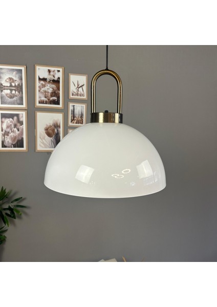 Linate Beyaz Eskitme Kilit Kafa Başlık Avize Tekli Sarkıt Salon Kuaför Dekoratif Aydınlatma indirimleri