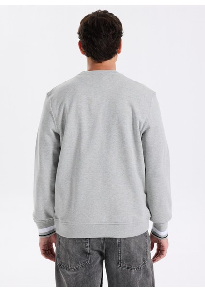 Bisiklet Yaka Gri Erkek Sweatshırt LVGMF5W312P7A Sweat Top Pullover indirimleri