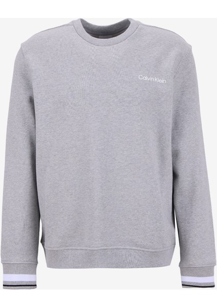 Bisiklet Yaka Gri Erkek Sweatshırt LVGMF5W312P7A Sweat Top Pullover