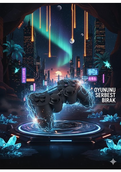 pl-2596 usb gamepad oyun kolu pc, laptop, ps3 uyumlu, ergonomik rubber kaplama analog joystick indirimleri