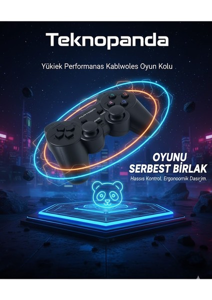 pl-2596 usb gamepad oyun kolu pc, laptop, ps3 uyumlu, ergonomik rubber kaplama analog joystick